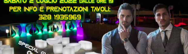 Il 2 luglio a “La Terrazza” il dj-set di Gianmarco e Luca Onestini