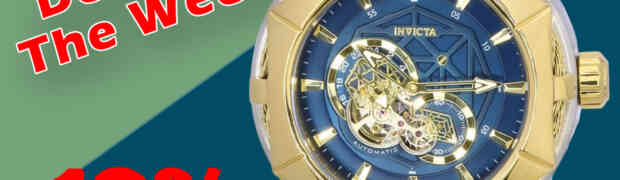 Elegant and Accurate: Invicta Bolt Two Tone Blue Open Heart Dial Automatic 37689 Men's Watch