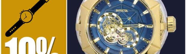 Elegant and Functional: Invicta Bolt Two Tone Stainless Steel Blue Open Heart Dial Automatic 37689