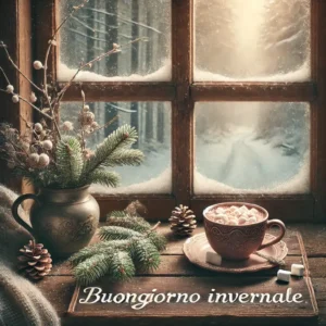 immagini buongiorno invernali vintage