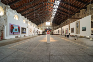 L'allestimento dell'evento all'Arsenale di venezia