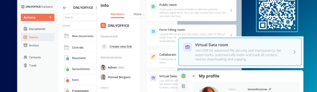 ONLYOFFICE DocSpace 3.0: Stanze di dati virtuali, tipi di utenti aggiornati, OAuth 2.0 e altro